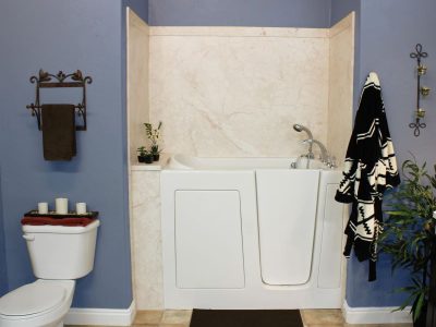 Sentrel Botticino Cream with Walk-in Tub